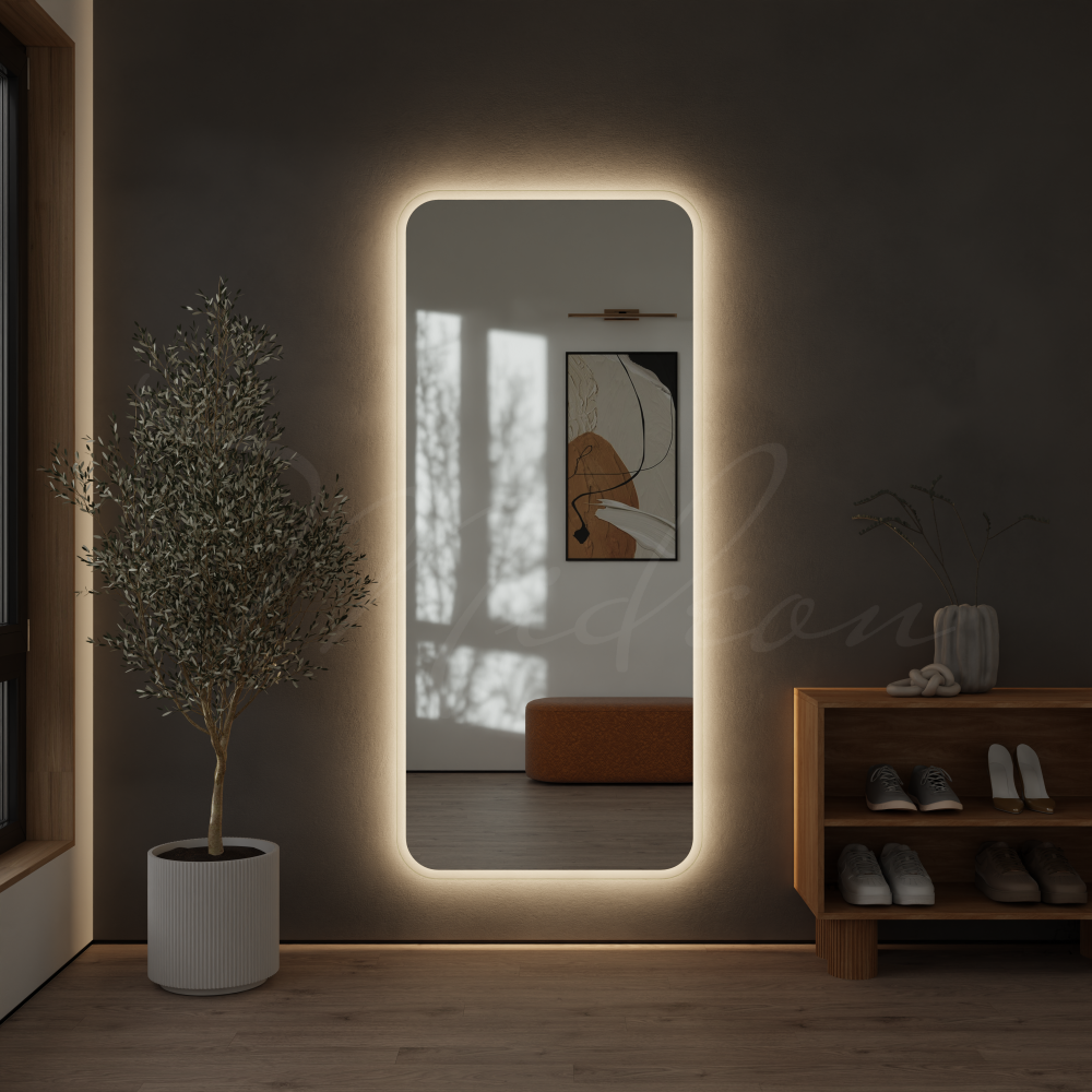 Зеркало в прихожую «Глория-XL» (Pearl-XL) с интерьерной подсветкой — фото 4
