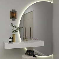 Зеркало с подсветкой с белой консолью «Radiant double side» — фото 2